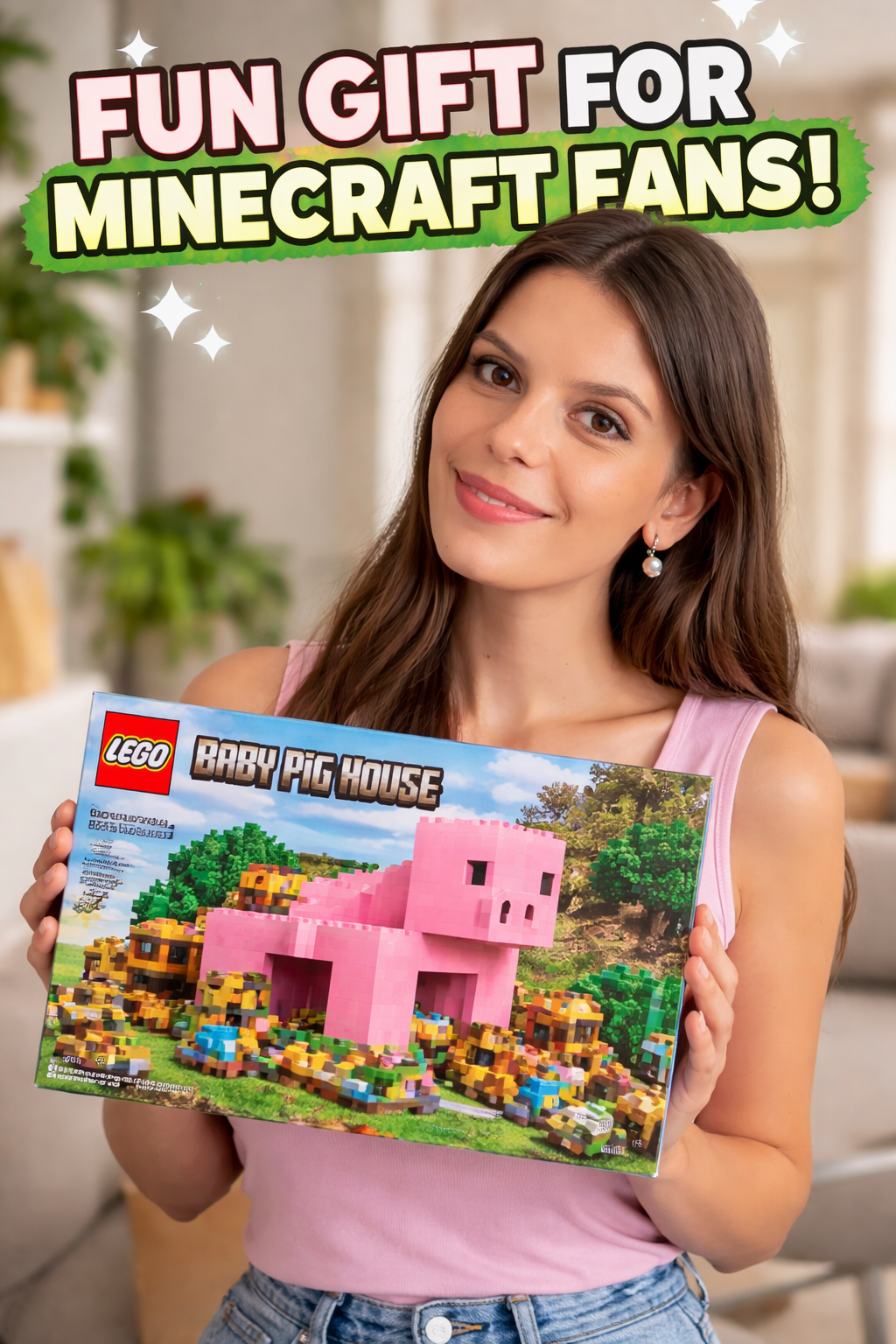 11. LEGO Minecraft The Baby Pig House for Kids and Adults Ages Fans