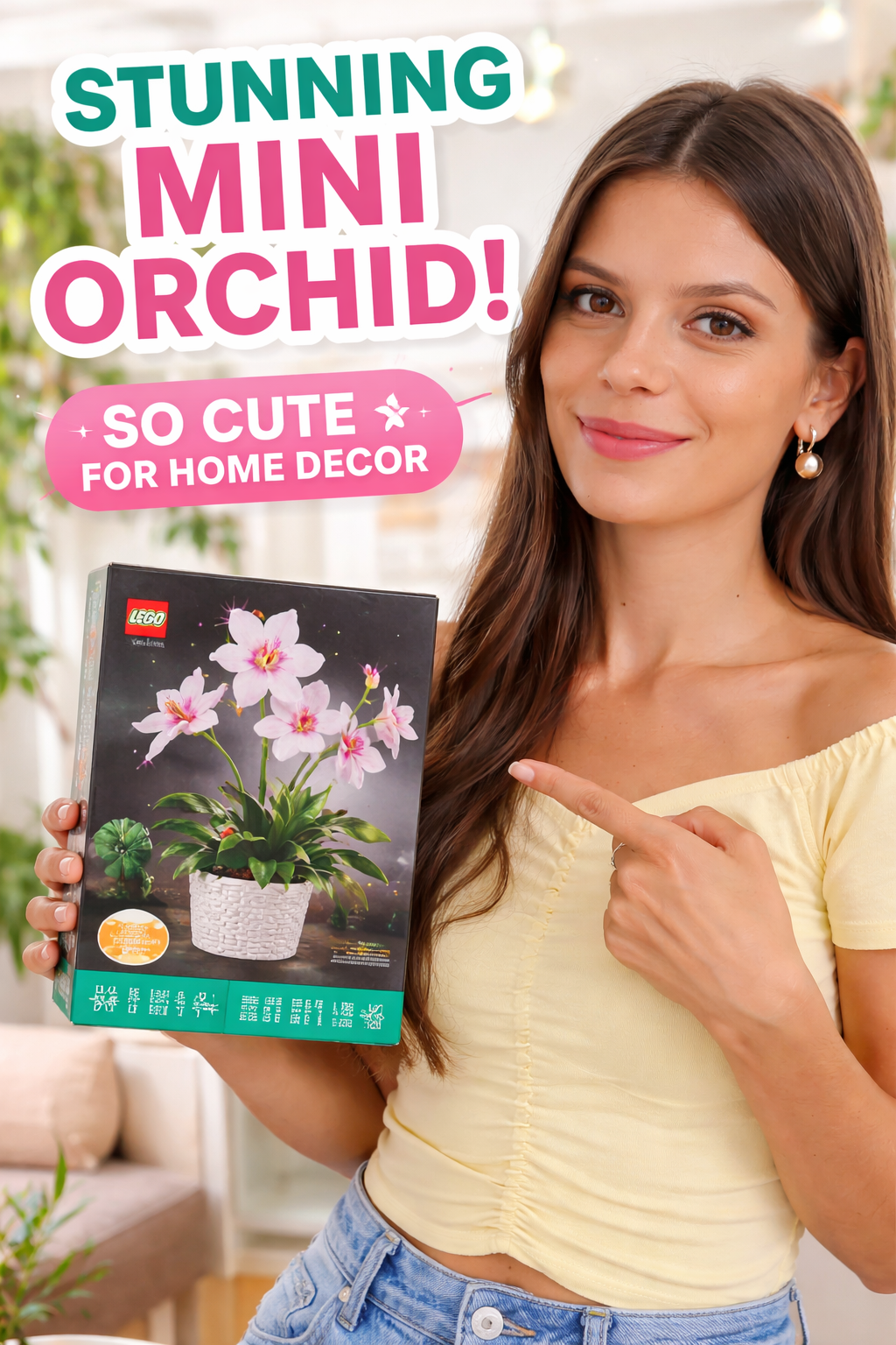 4. LEGO Botanicals Mini Orchid Building Set for Adults Ages 18+ Homes