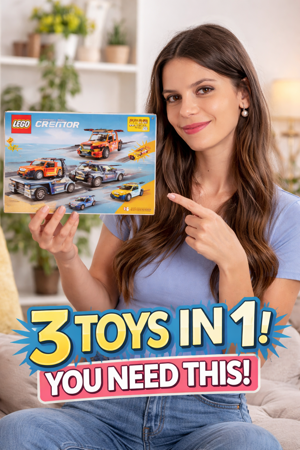 5. LEGO Creator 3 in 1 Flatbed Truck: 8+ Vehicle Birthday Gift Set