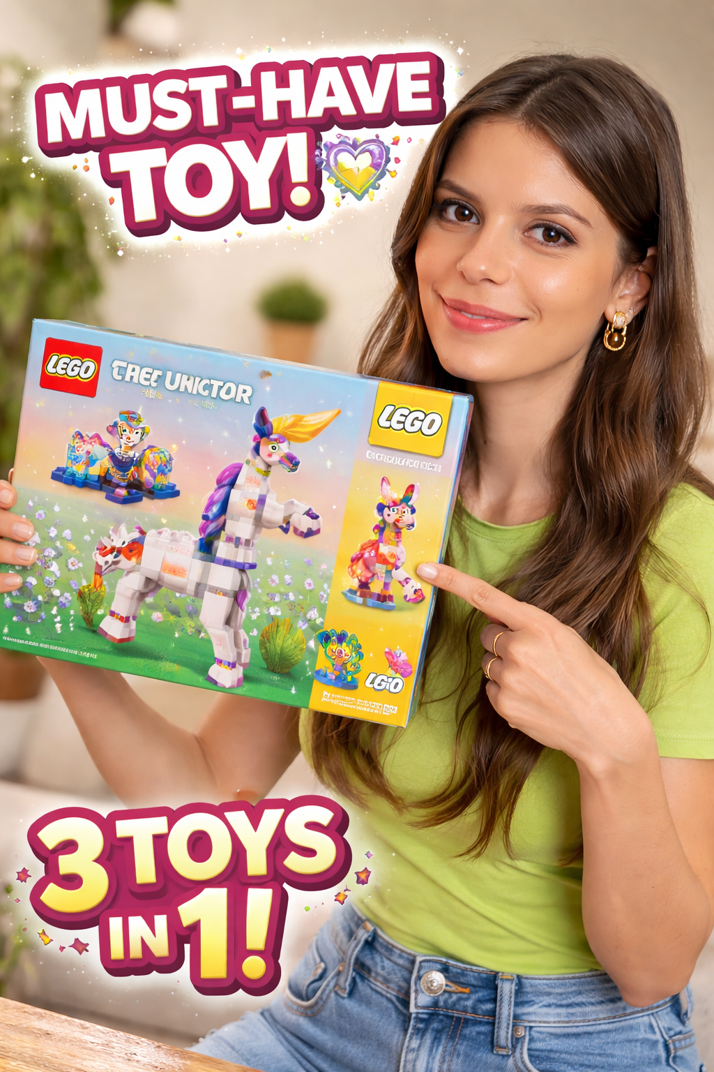 9. LEGO Creator 3 in 1 Magical Unicorn: Fantasy Ages Gift Favorite