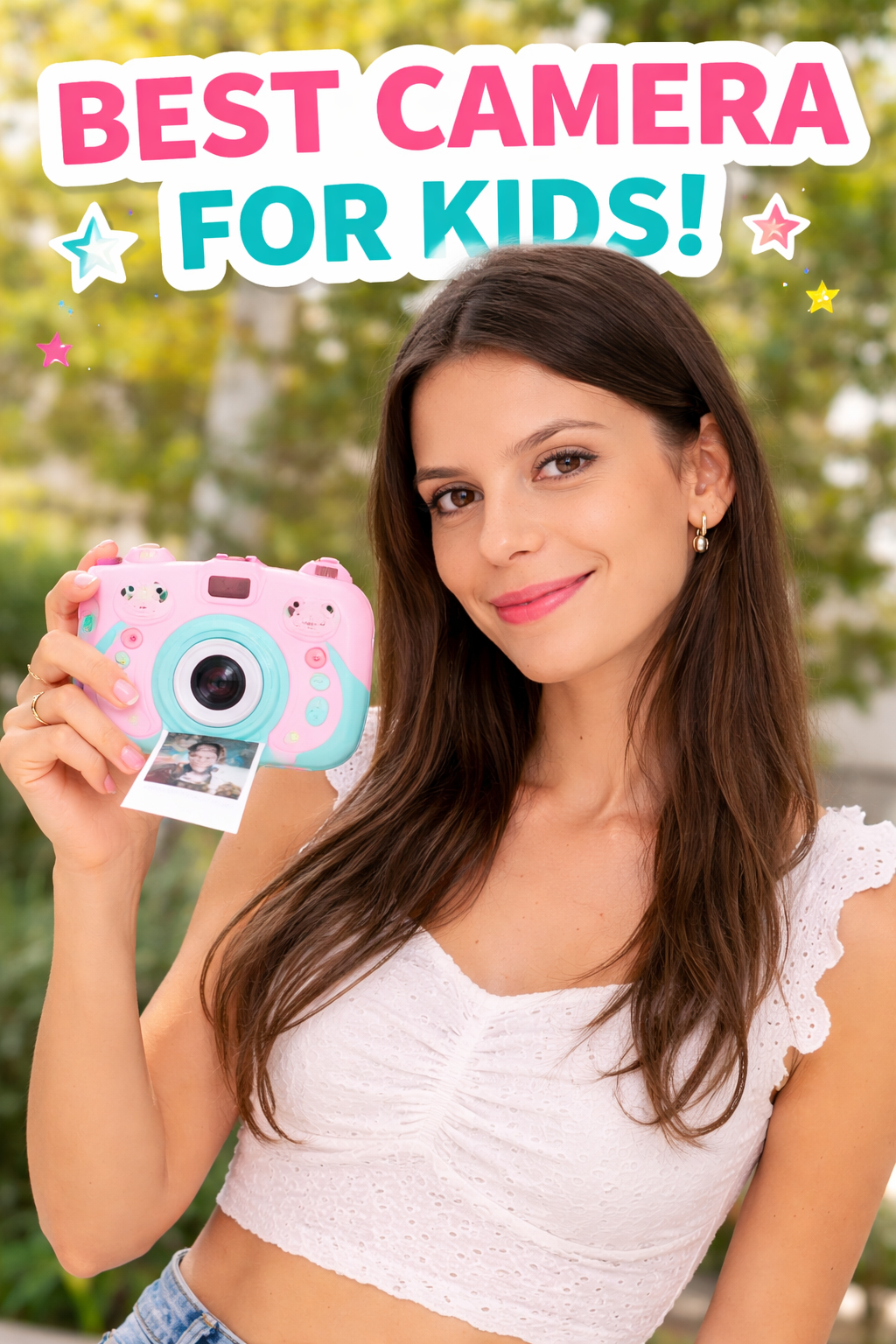 7. ESOXOFFORE Instant Print Camera for Car Building Toy Kids Memories