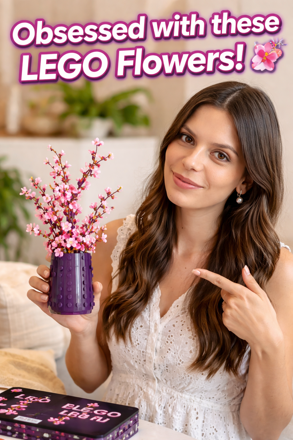 10. LEGO Botanicals Plum Blossom Set for Adults and Girls Boys Ages
