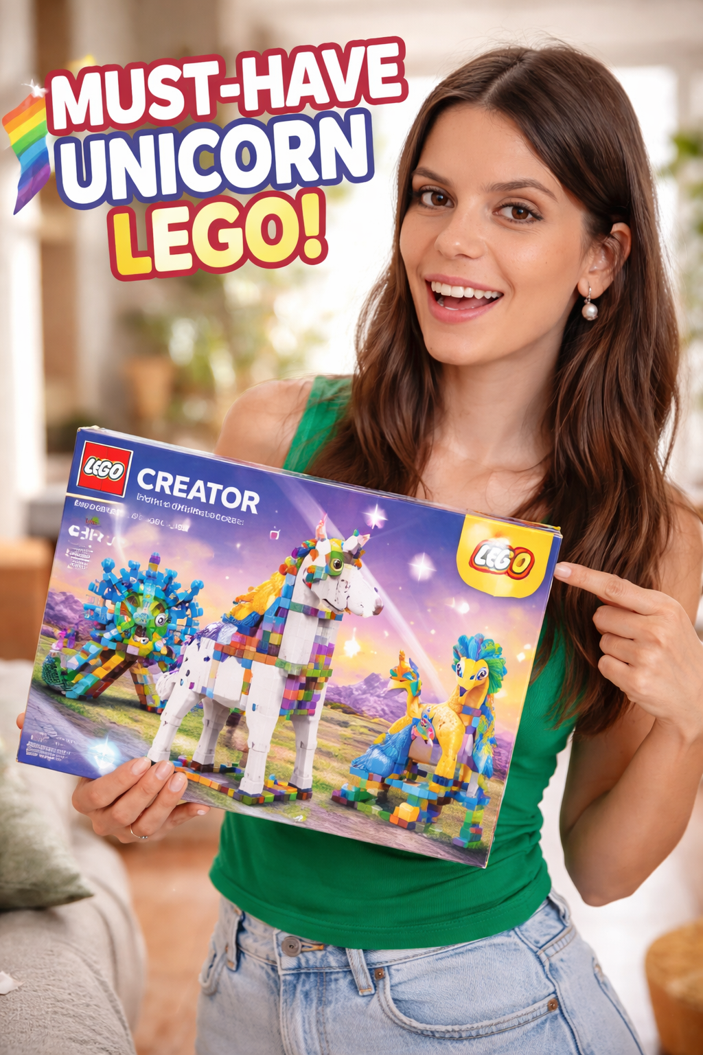 9. LEGO Creator 3 in 1 Magical Unicorn for Girls Boys Ages