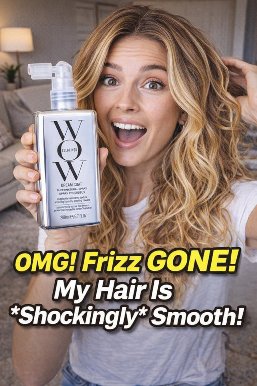 4. COLOR WOW Dream Coat Anti-Humidity Treatment Spray for Glassy, Frizz-Free Hair
