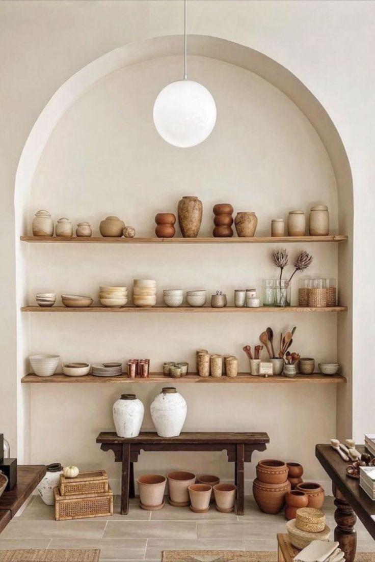 Handmade pottery boho decor