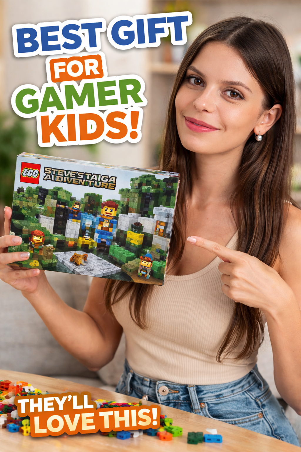 8. LEGO Botanicals Meets Gaming: Minecraft Steve’s Taiga Adventure