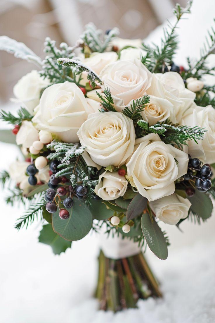 Luxury winter rose bouquet