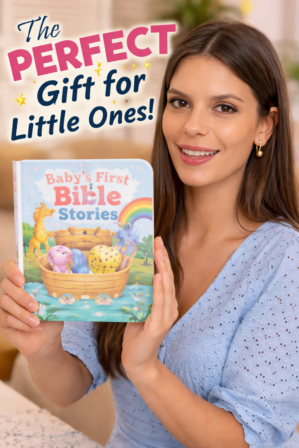 2. Baby's First Bible Stories Padded Board Book for Minifigure Gift Idea Birthdays