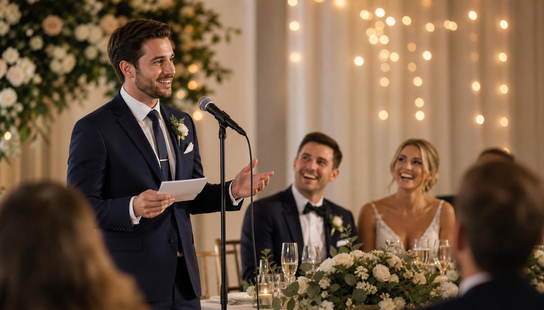 Modern wedding best man speech