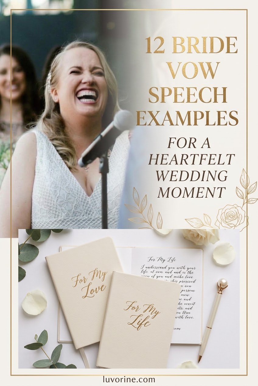 12 Bride Vow Speech Examples For A Heartfelt Wedding Moment