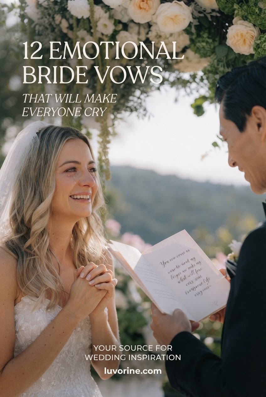 12 Emotional Bride Vows That Will Make Everyone Cry