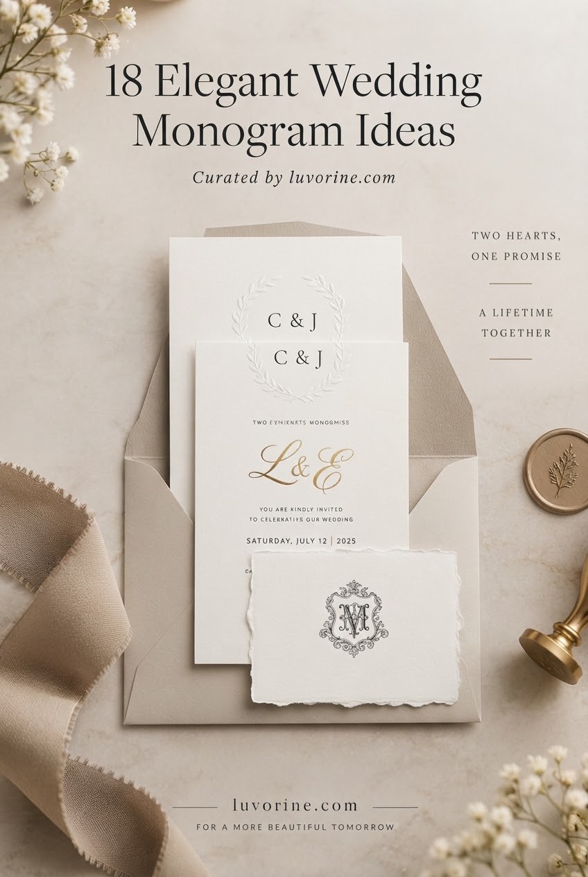 18 Elegant Wedding Monogram Ideas