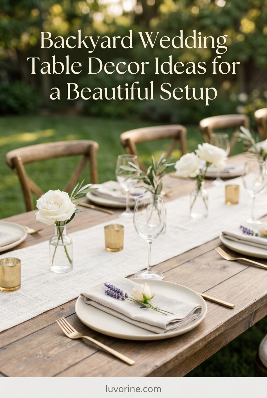 Backyard Wedding Table Decor Ideas for a Beautiful Setup