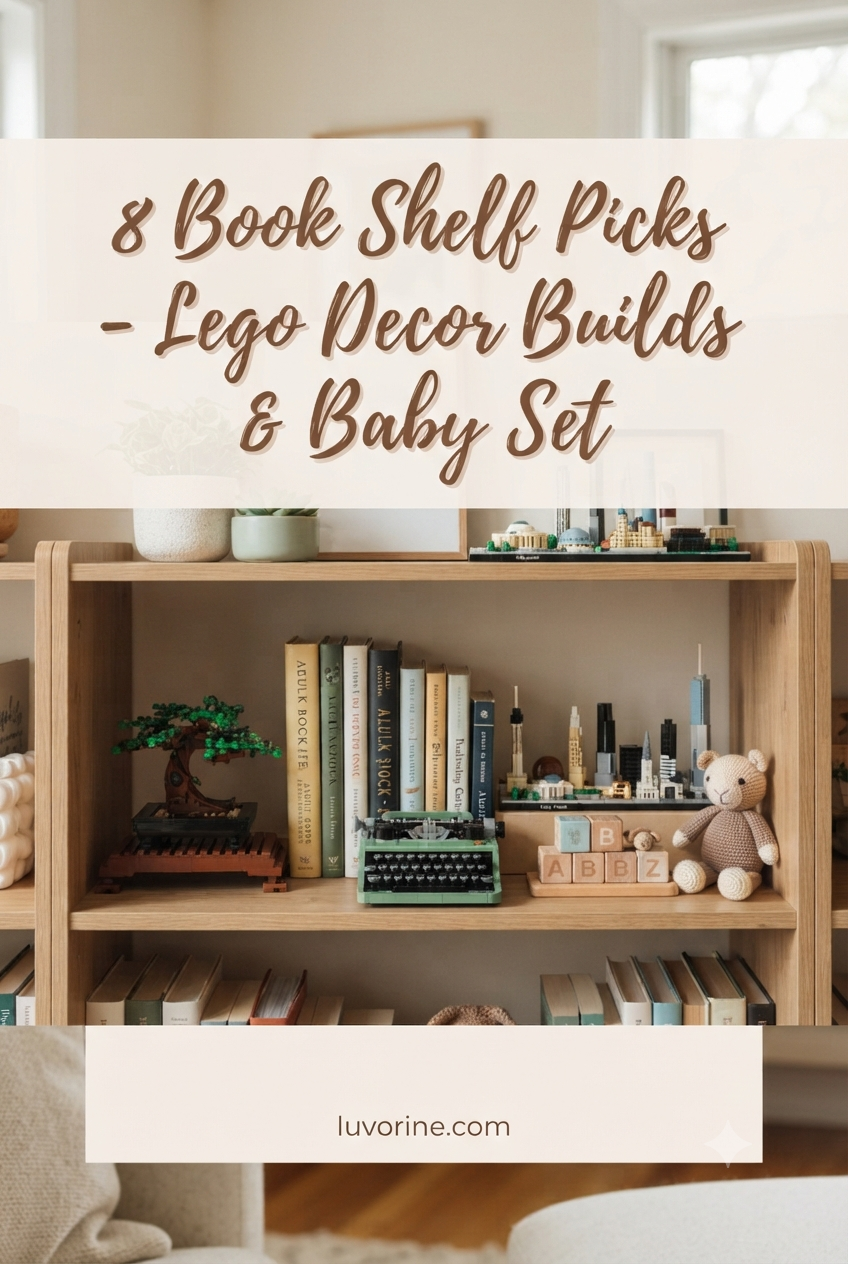 8 Book Shelf Picks - Lego Decor Builds & Baby Set