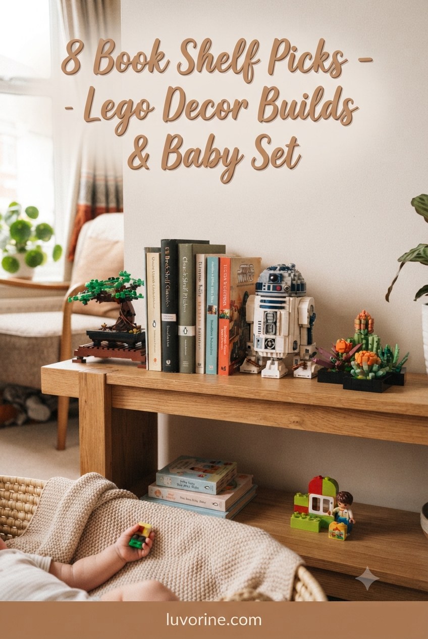 8 Book Shelf Picks - Lego Decor Builds & Baby Set