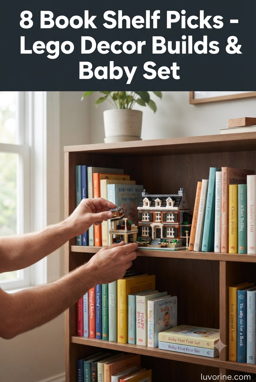 8 Book Shelf Picks - Lego Decor Builds & Baby Set