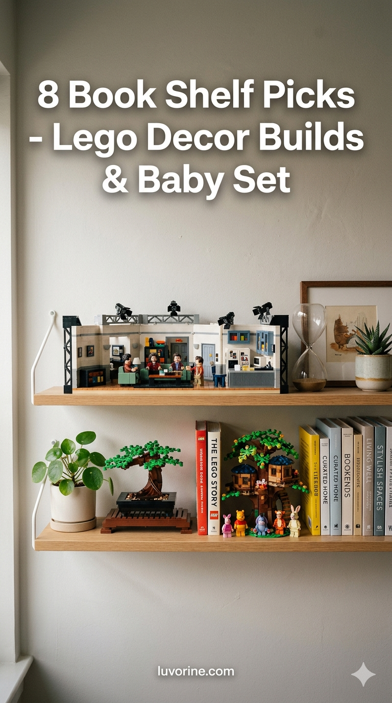 8 Book Shelf Picks - Lego Decor Builds & Baby Set