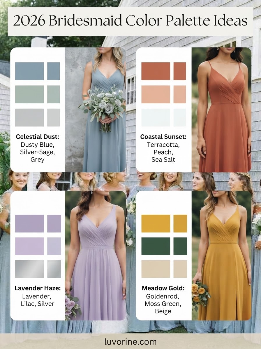 2026 Bridesmaid Color Palette Ideas