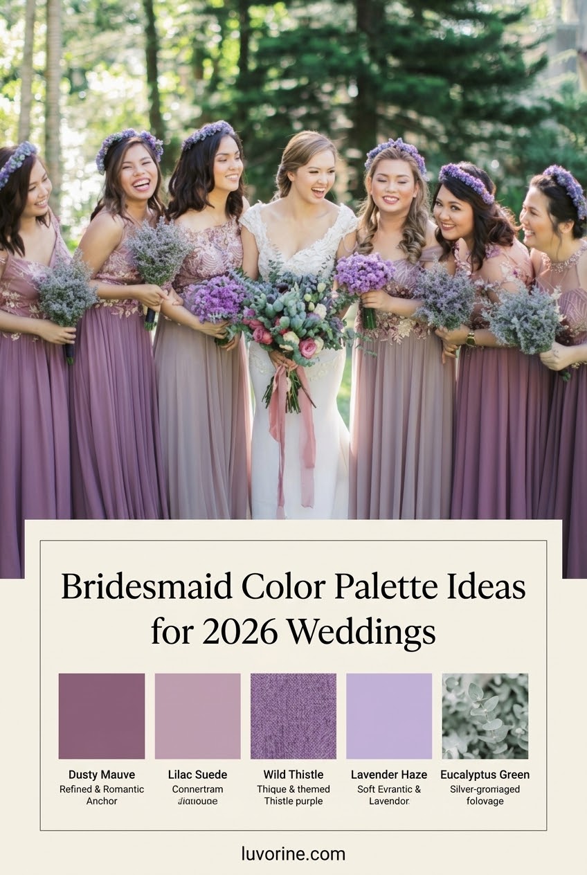 Bridesmaid Color Palette Ideas for 2026 Weddings