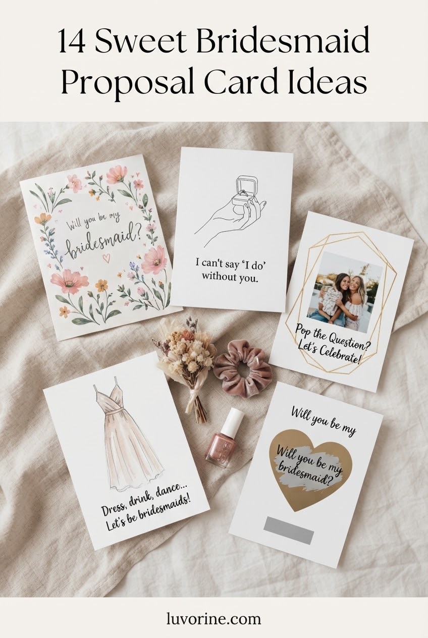 14 Sweet Bridesmaid Proposal Card Ideas