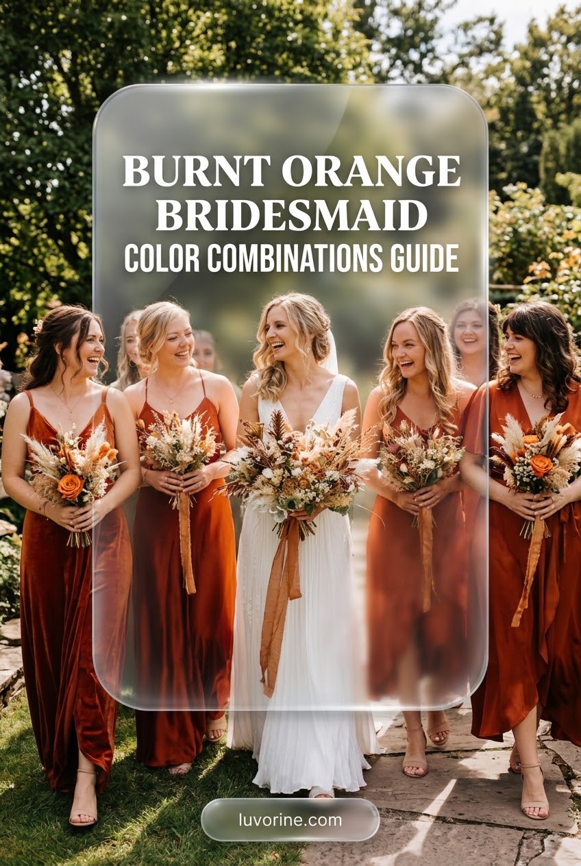 Burnt Orange Bridesmaid Color Combinations Ideas Guide