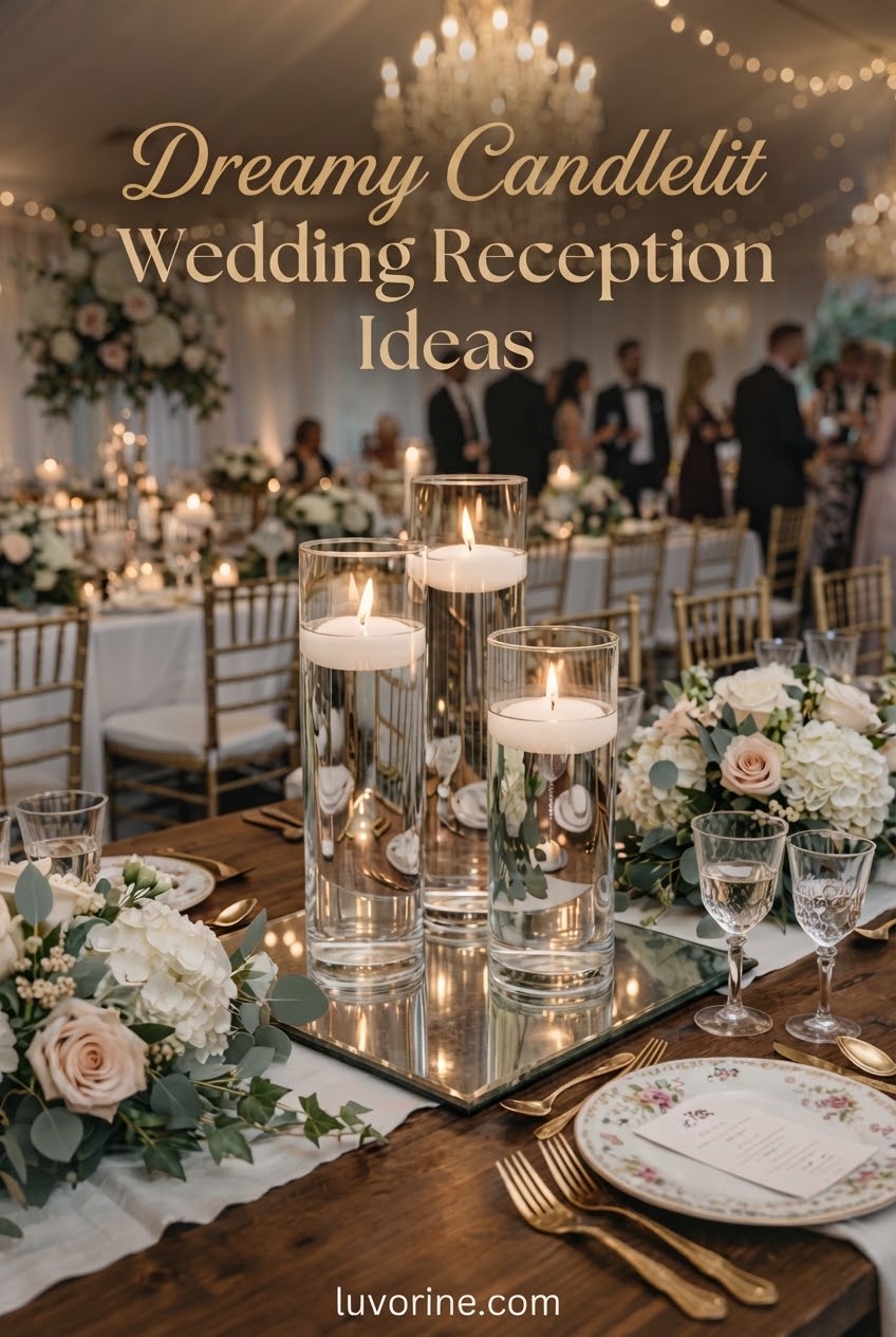 Dreamy Candlelit Wedding Reception Ideas