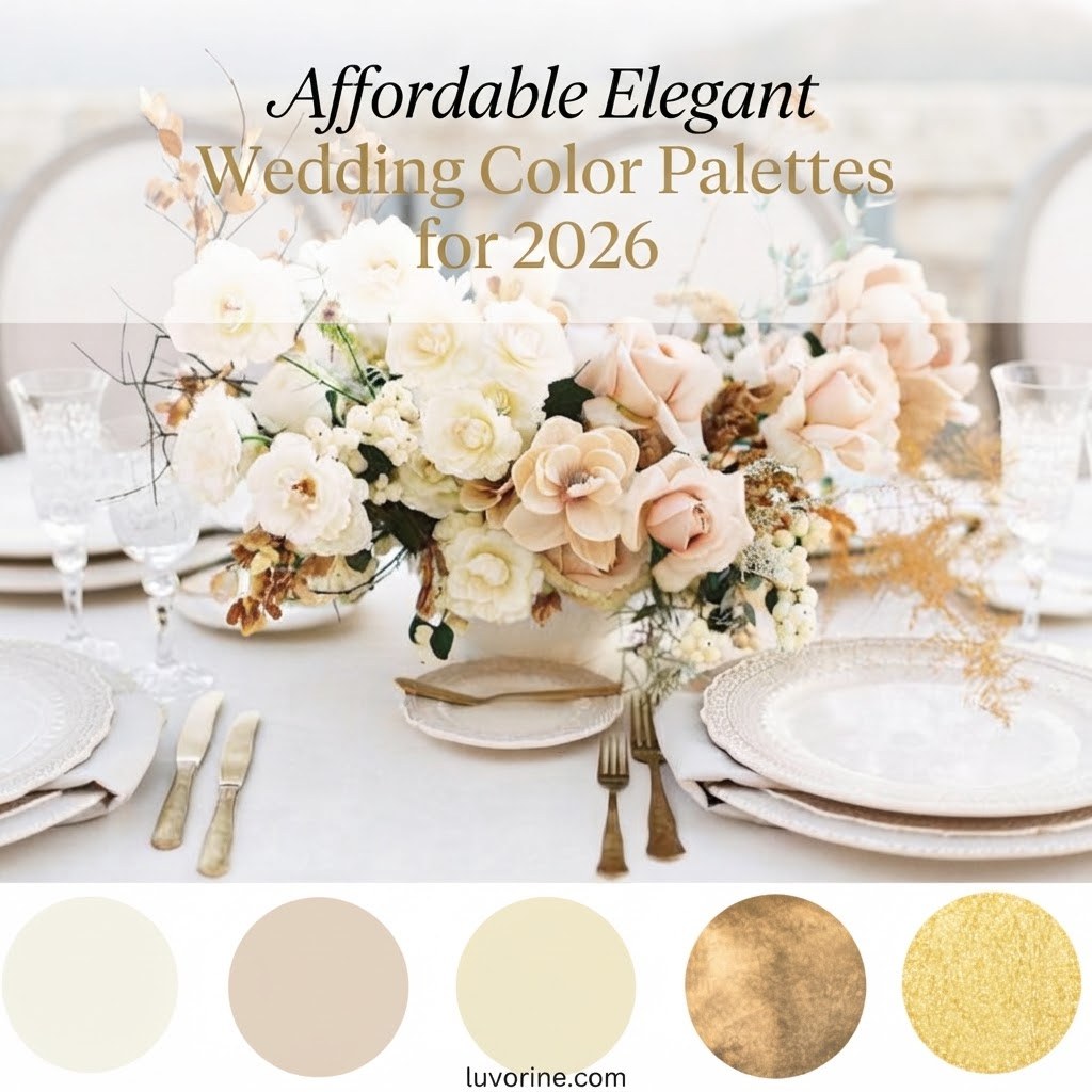 Affordable Elegant Wedding Color Palettes for 2026