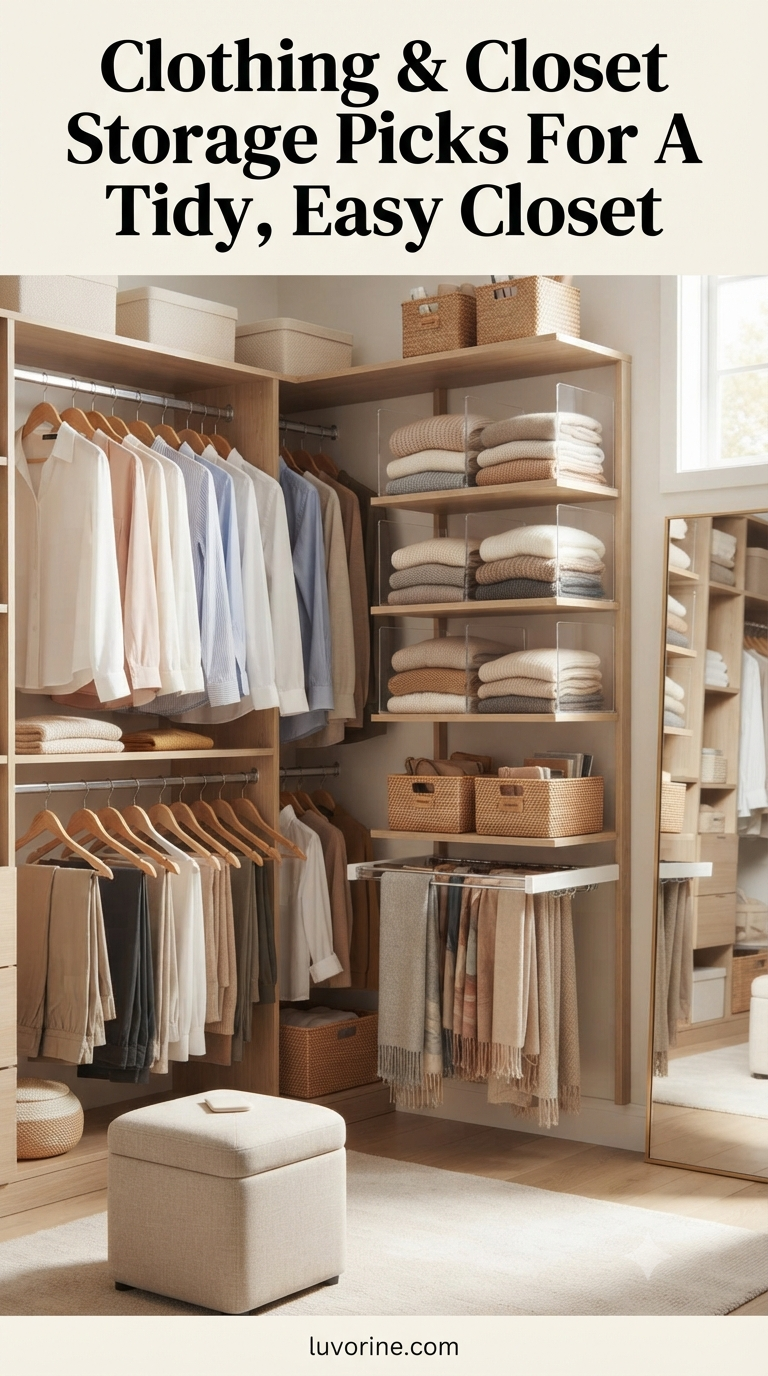 Clothing & Closet Storage Picks For A Tidy, Easy Closet