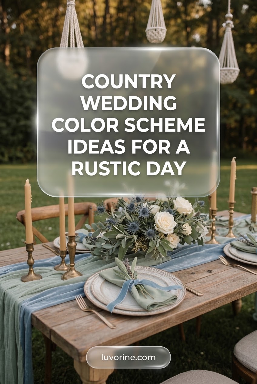 Country Wedding Color Scheme Ideas for a Rustic Day