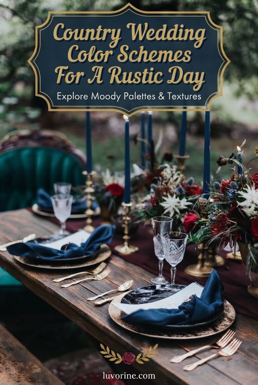 Country Wedding Color Schemes For A Rustic Day