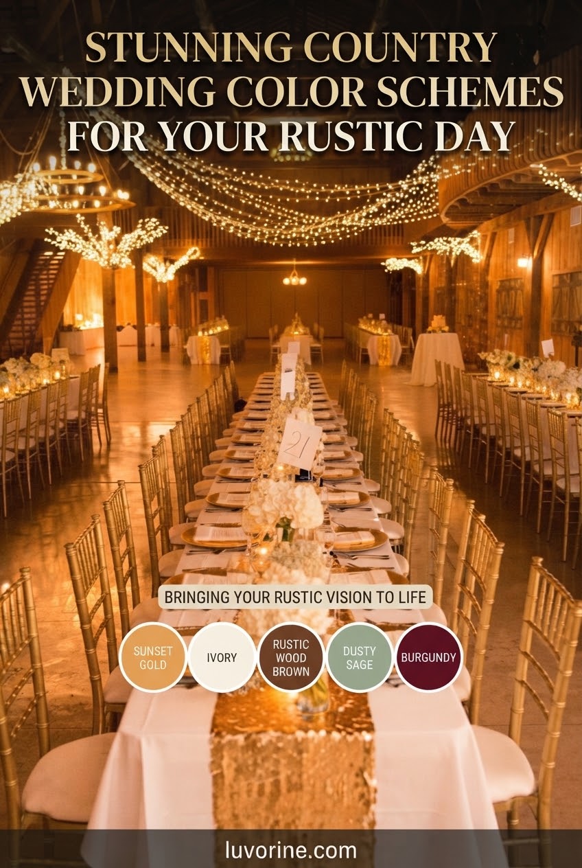 Stunning Country Wedding Color Schemes for Your Rustic Day