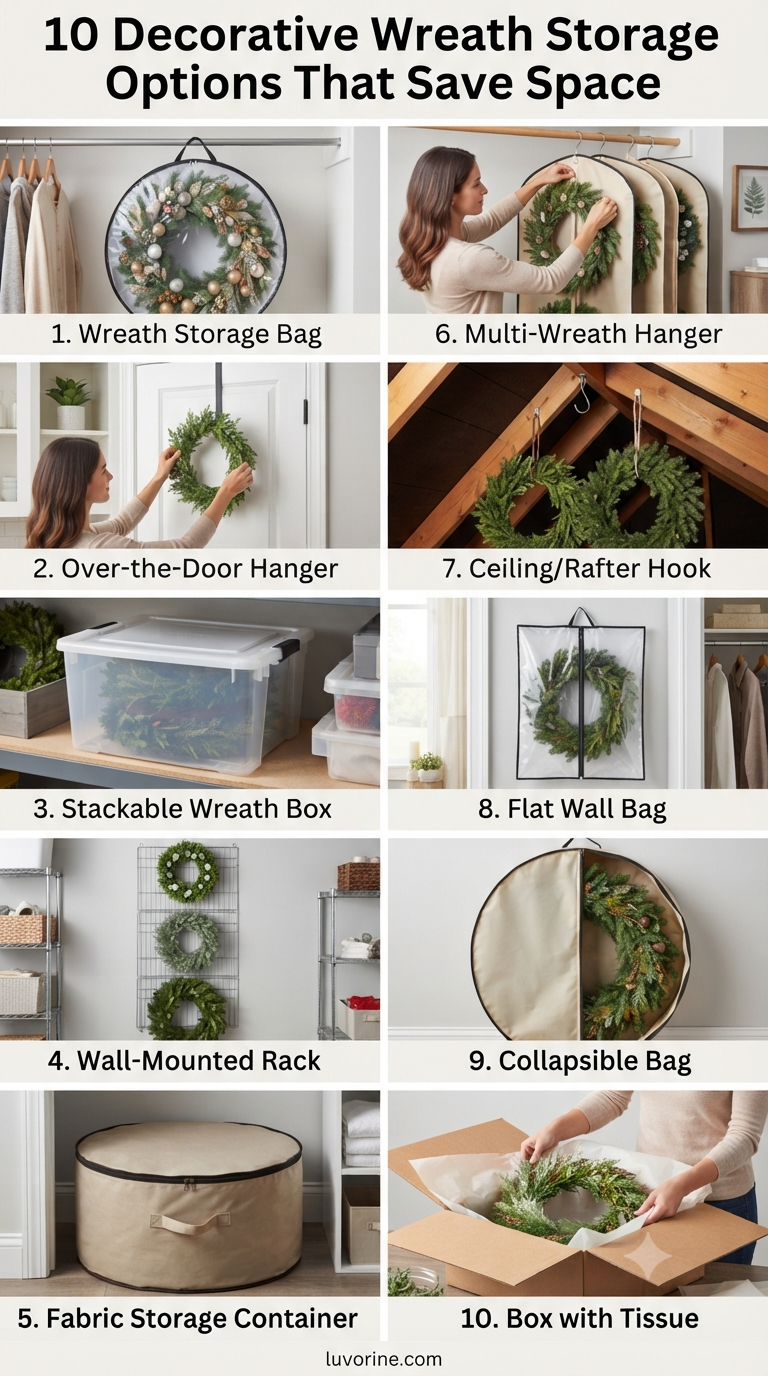 10 Decorative Wreath Storage Options That Save Space