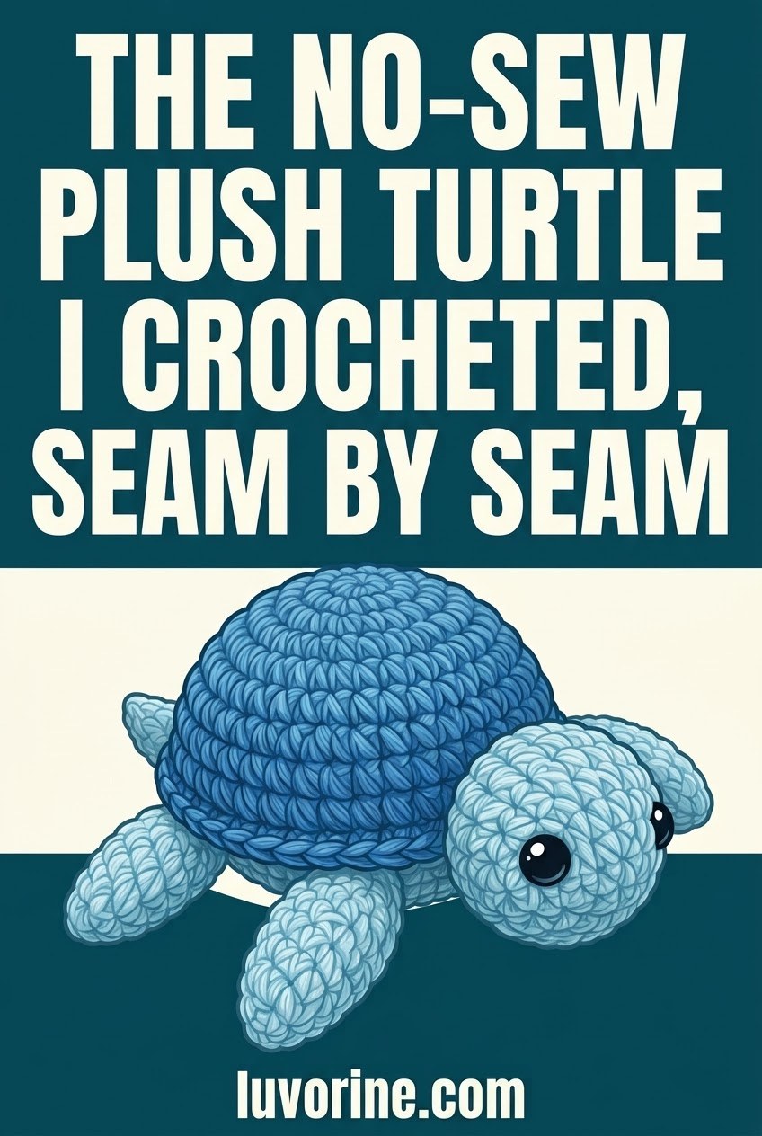 The No-Sew Plush Turtle I Crocheted, Seam By Seam