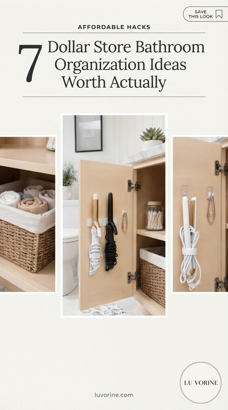 7 Dollar Store Bathroom Organization Ideas Worth Actually