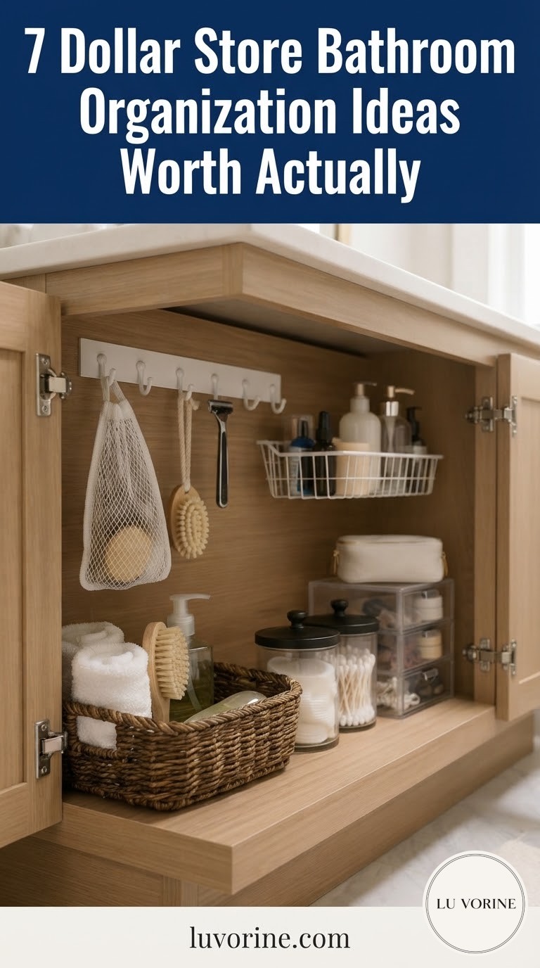 7 Dollar Store Bathroom Organization Ideas Worth Actually