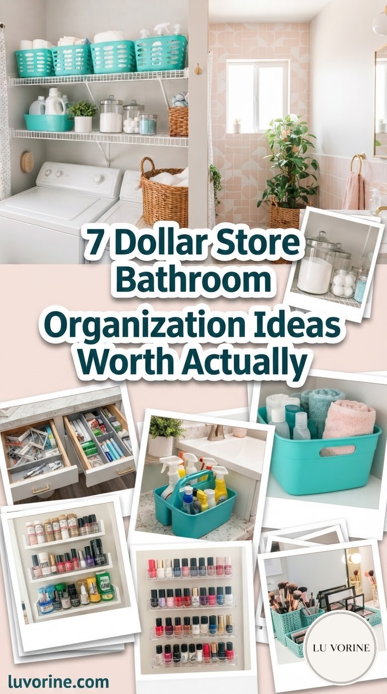 7 Dollar Store Bathroom Organization Ideas Worth Actually