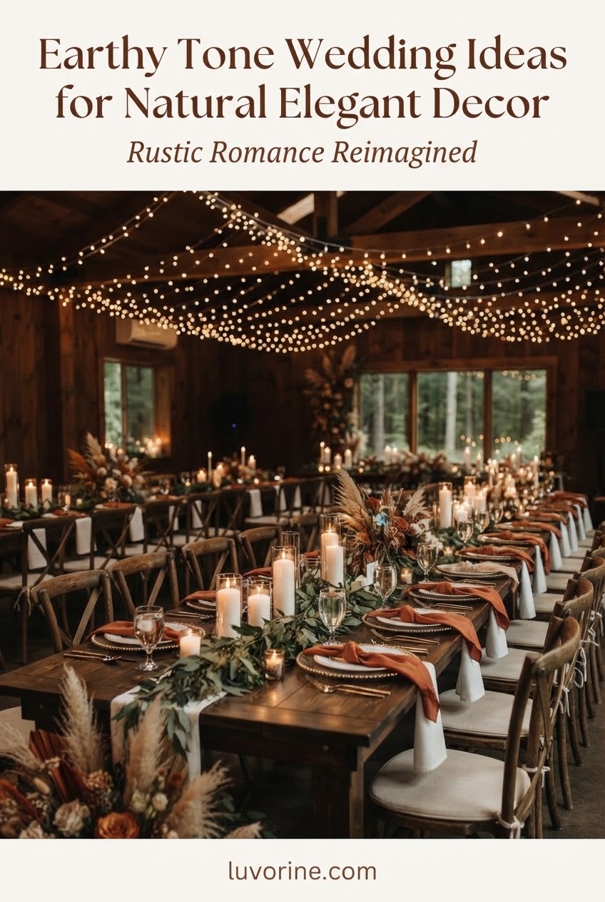 Earthy Tone Wedding Ideas for Natural Elegant Decor