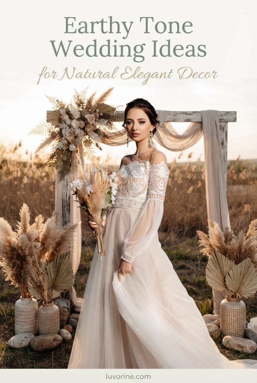 Earthy Tone Wedding Ideas for Natural Elegant Decor