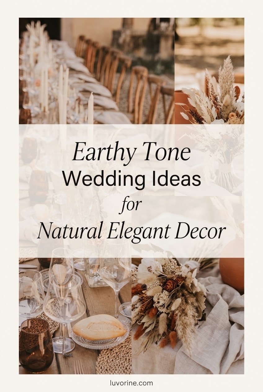 Earthy Tone Wedding Ideas for Natural Elegant Decor