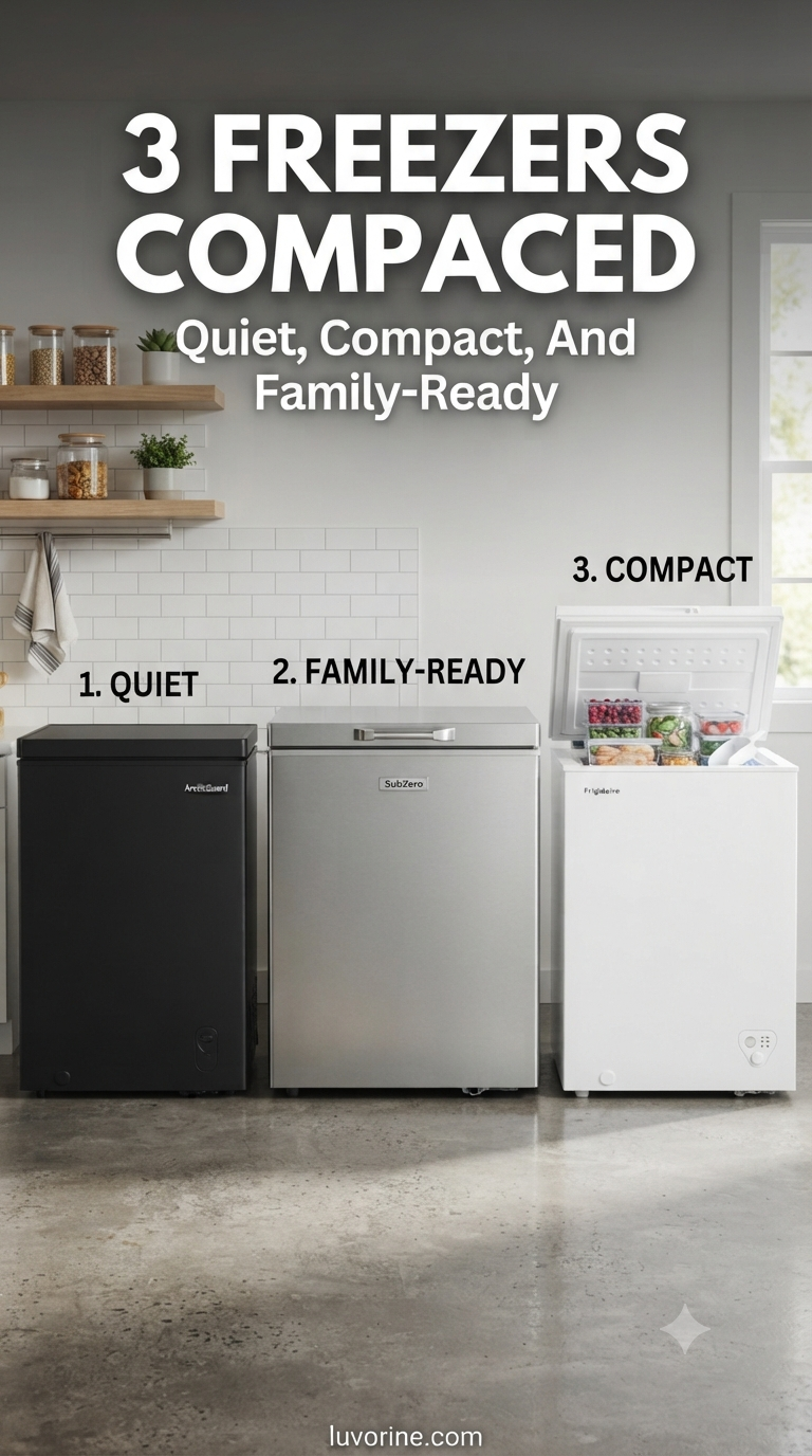 3 Freezers Compared - Quiet, Compact, And Family - Ready