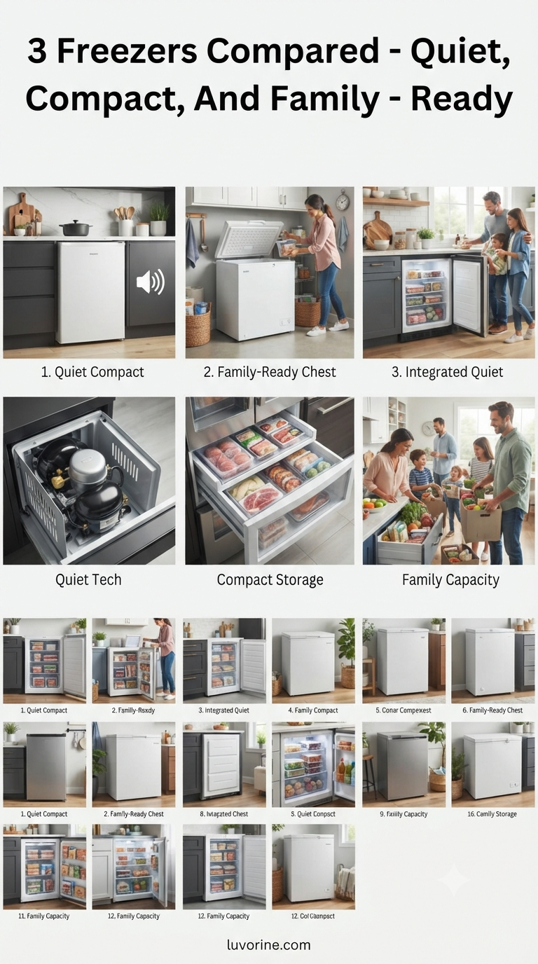 3 Freezers Compared - Quiet, Compact, And Family - Ready