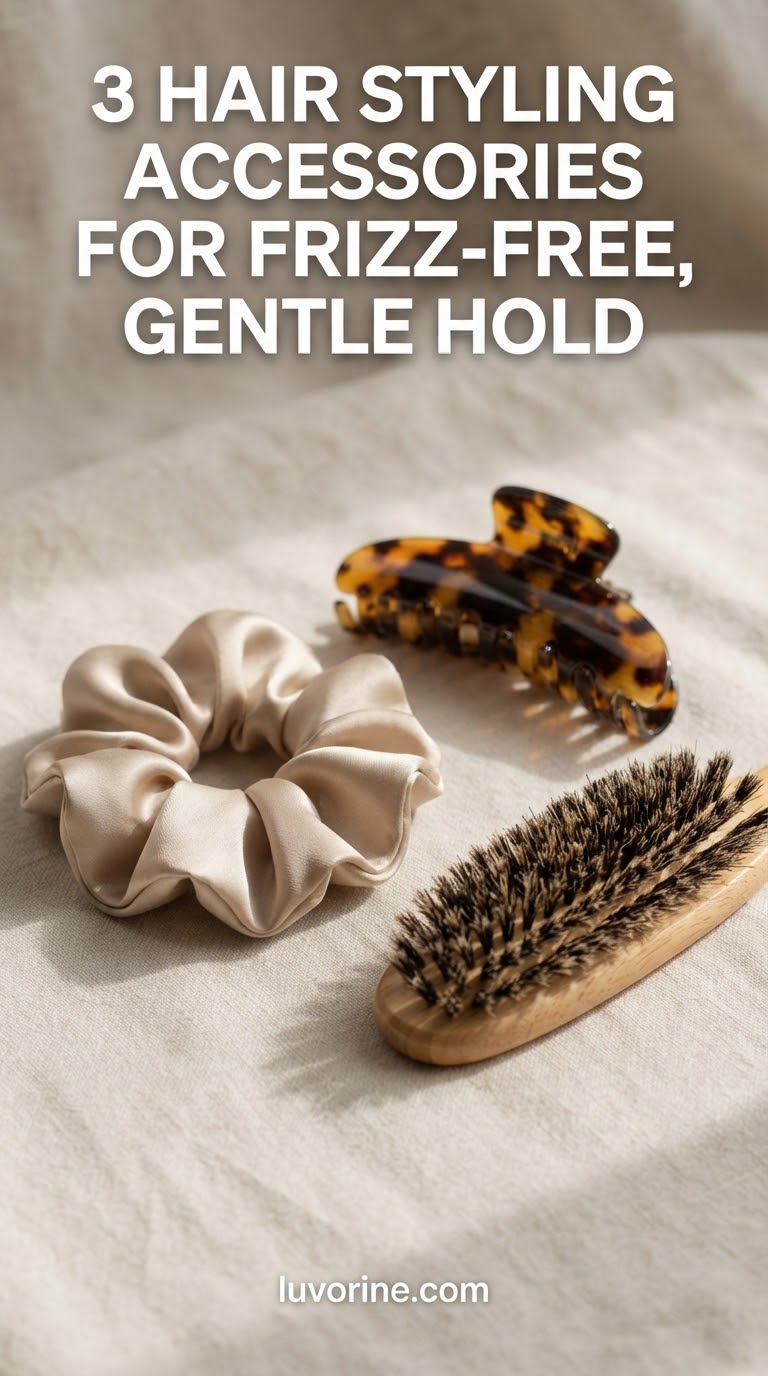 3 Hair Styling Accessories For Frizz - Free, Gentle Hold