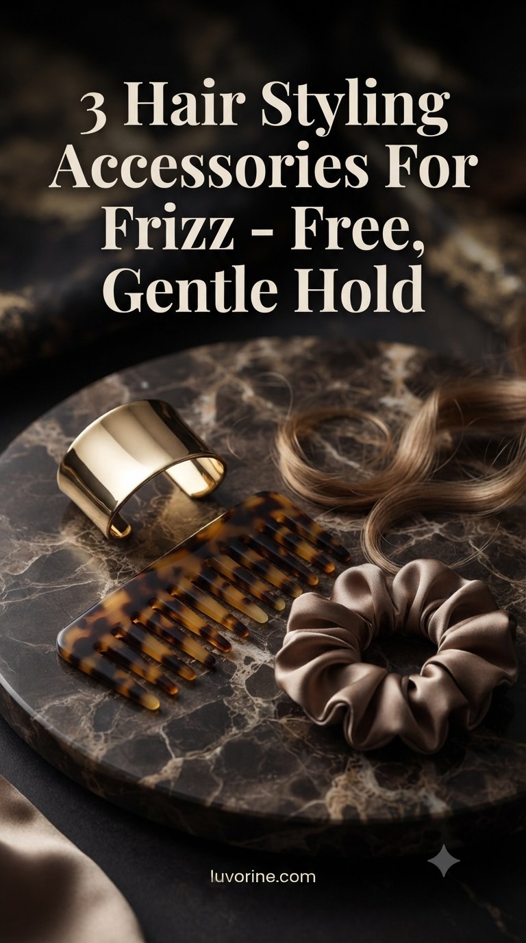 3 Hair Styling Accessories For Frizz - Free, Gentle Hold