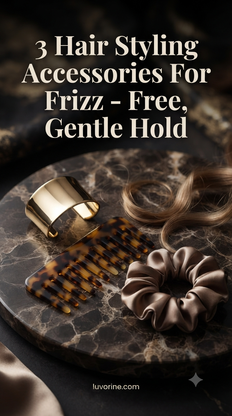 3 Hair Styling Accessories For Frizz - Free, Gentle Hold