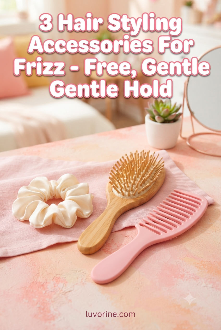 3 Hair Styling Accessories For Frizz - Free, Gentle Hold
