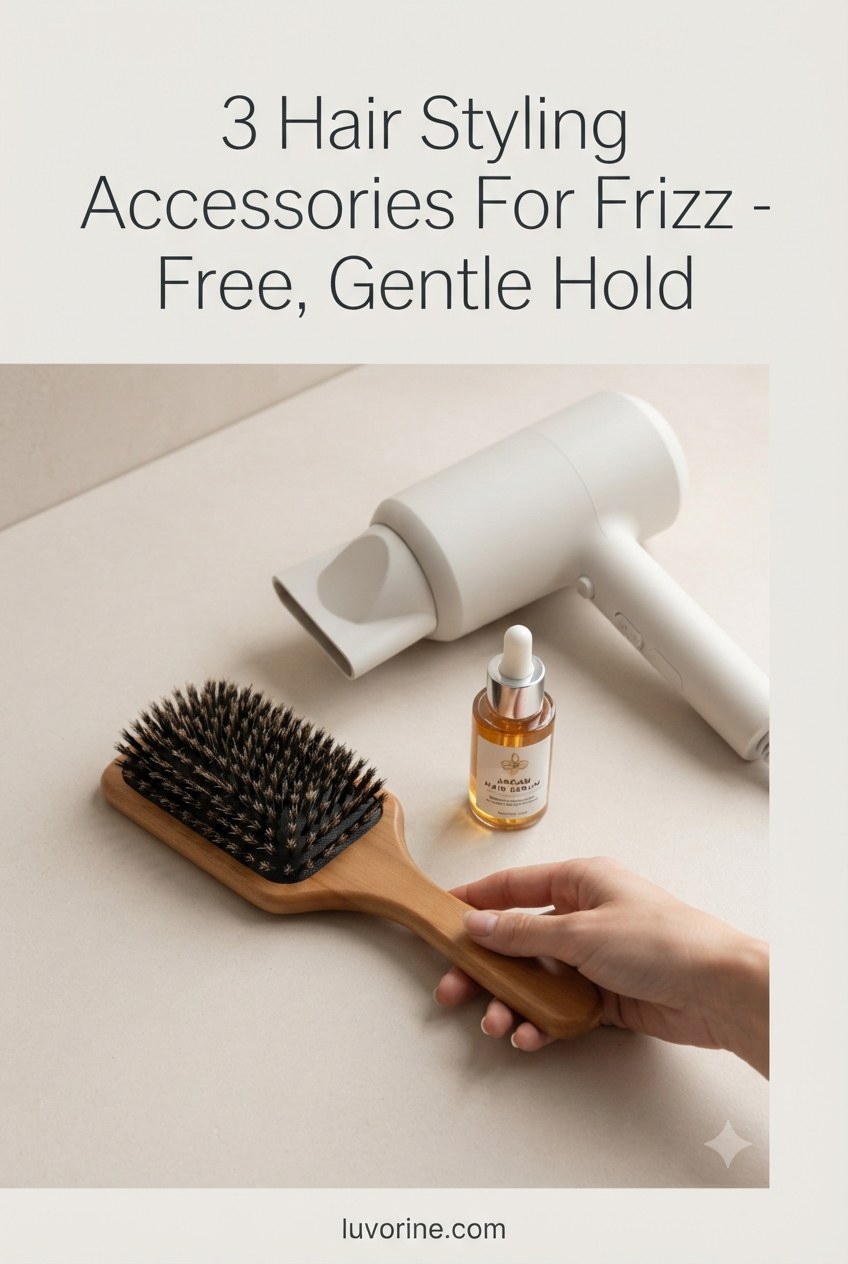 3 Hair Styling Accessories For Frizz - Free, Gentle Hold