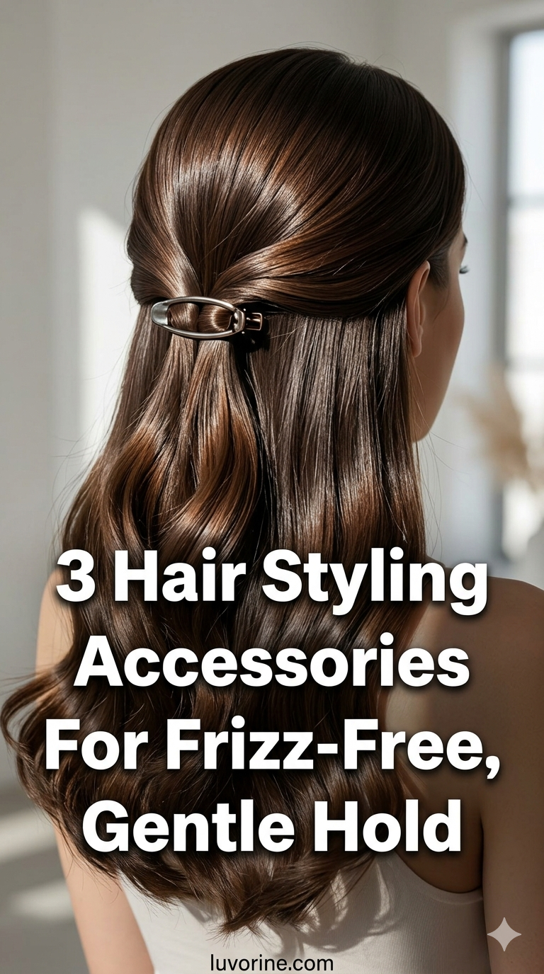 3 Hair Styling Accessories For Frizz - Free, Gentle Hold
