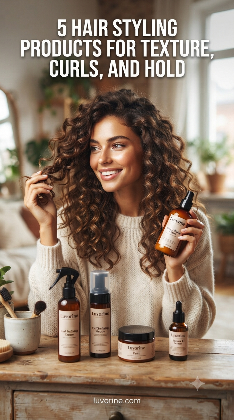 5 Hair Styling Products For Texture, Curls, And Hold