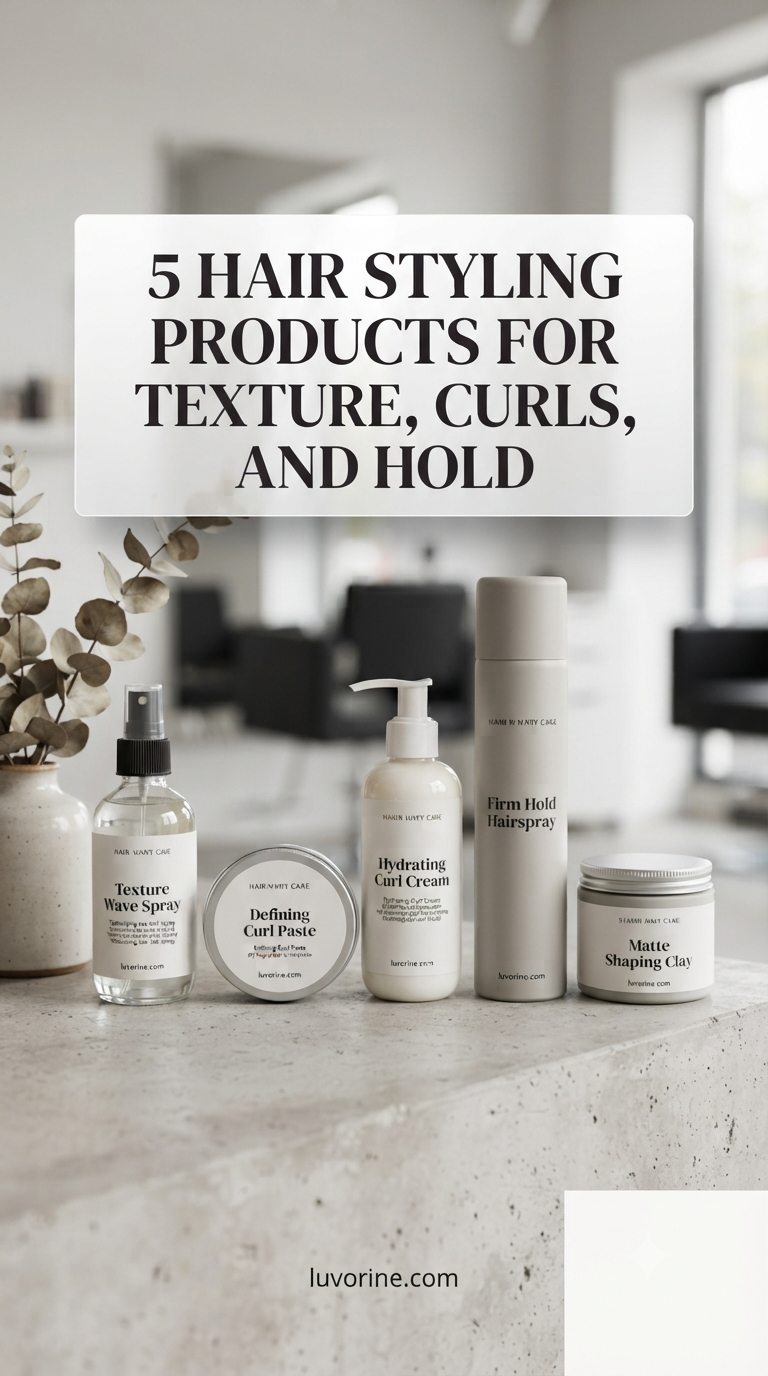 5 Hair Styling Products For Texture, Curls, And Hold