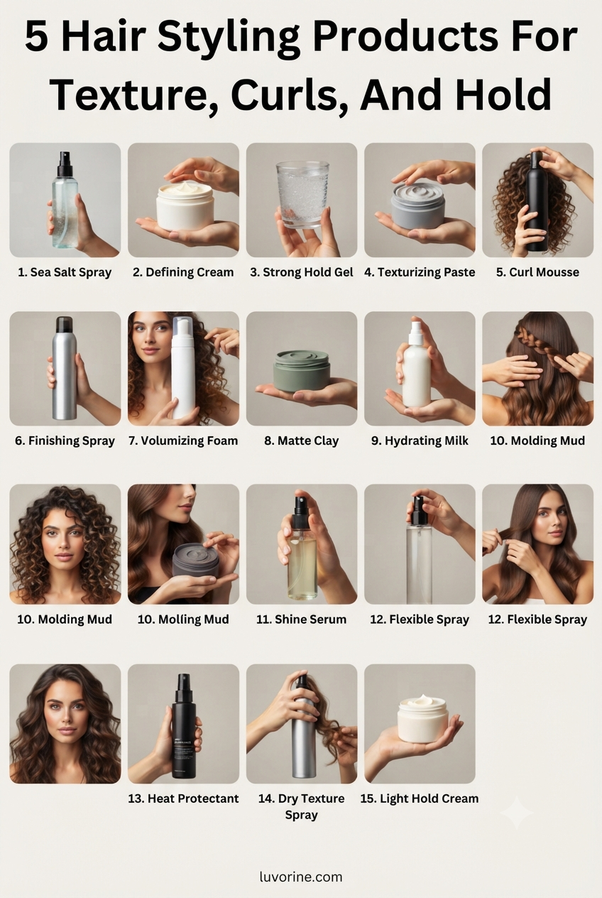 5 Hair Styling Products For Texture, Curls, And Hold